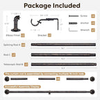 Zeerobee Curtain Rods for Windows 66 to 120, 1 Inch Industrial Wrap Around - Image 7
