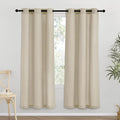 NICETOWN Angora Thick Linen Curtains 72" Length, Grommet Privacy Window by NICETOWN