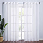 NICETOWN Living Room Window Curtains Sheer Textured 84" Long, Grommet Casual by NICETOWN
