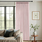 IVAPUPU Light Pink Pinch Pleated Curtains 90 Inch - Image 6