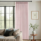 Light Pink Pinch Pleated 84 Inch Curtains - Image 5