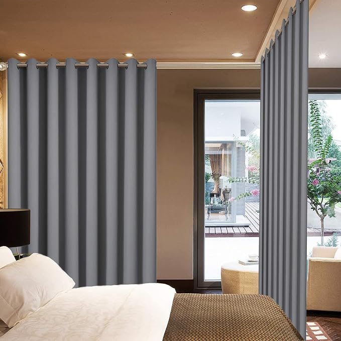 Yakamok Wide Thermal Blackout Patio Door Curtain Panel, Sliding Door Insulated - Image 3
