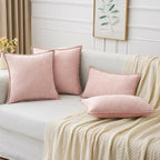 MIULEE Pack of 2 Couch Throw Pillow Covers 12x20 Inch Pink Valentine Farmhouse - Image 5
