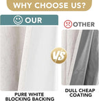 H.VERSAILTEX Ivory Blackout Curtains - Image 3