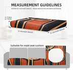 8Pcs Outdoor Cushion Covers, Patio Cushion Covers, Stretch Elastic Slipcovers - Image 2