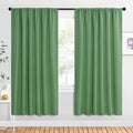 NICETOWN Bedroom Window Curtain Panels, Froest Green, 2 Panels, 62 in x 72 in by NICETOWN
