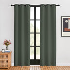 NICETOWN Thermal Curtains for Kids Room, Dark Mallard, 34 by 80 inches by NICETOWN