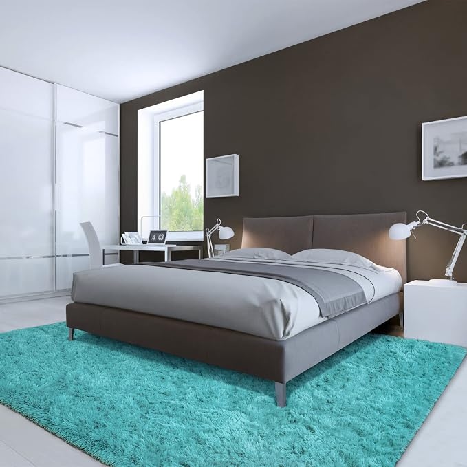 LOCHAS Ultra Soft Indoor Modern Area Rugs Fluffy Living Room Carpets - Image 7