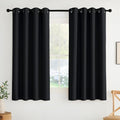 NICETOWN Room Darkening Draperies Curtains Panels, 2 Panels Black W52 x L63 by NICETOWN