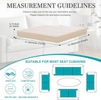 12Pcs Stretch Patio Cushion Covers, Outdoor Couch Covers Replacement, Outdoor - Image 2