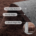 8x10 Ft Extra Large Shag Rugs for Living Room, Ultra Soft Fluffy Furry Area - Image 5