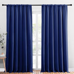 NICETOWN 2 Panels Blackout Curtains, Rod Pocket Thermal Insulated Drapess by NICETOWN