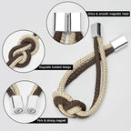 NICEEC 2 Pack Mini Magnetic Curtain Tiebacks Nordic Simple Style Drape Tie - Image 3