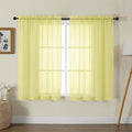 Gwine Sheer Curtains for Living Room 45 inch Length by Gwine