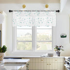 MRTREES Sheer Christmas Curtain Valance, 2 Panels Leaves Embroidered Small - Image 7