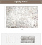 Washable Rugs 6x9 Area Rugs for Living Room, Modern Abstract Rugs for Bedroom - Image 2