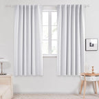 Deconovo Blackout Curtains, Thermal Insulated, W52 x L63 2 Panels, Back Tab by Deconovo