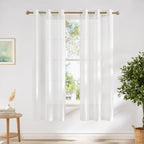 NICETOWN White Sheer Curtains 72 inch Length by NICETOWN