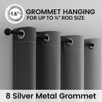 SimpleHome 100% Blackout Ombre Room Darkening Curtains - Image 3