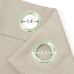 LEMOMO Blackout Curtains 52 x 120 Inch Long Light Beige Curtains Set of 2 - Image 5