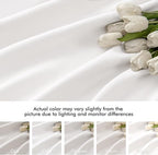 MIULEE Pure White Back Tab Blackout Curtains 108 Inch Long 2 Panels Set - Image 8