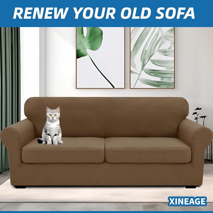 XINEAGE New 3 Pieces Couch Covers - Image 2