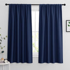 RYB HOME Blackout Curtains for Bedroom Living Room 63 inches Long, Thermal by RYBHOME