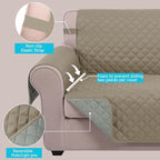 U-NICE HOME Loveseat Sofa Cover Reversible Couch Cover - Image 4