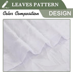 Lecloud Leia 2 PCS White Valance Sheer Curtains Tiers 24 Inch Long, Clip - Image 9