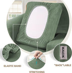WEERRW Velvet Couch Covers for 2 Cushion Couch Sofa - Image 3