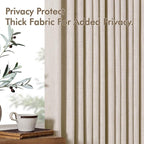MIULEE Pinch Pleated Thick Linen Curtains 108 Inches Long 2 Panels - Image 7