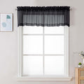 Chyhomenyc Black Sheer Valances by Chyhomenyc