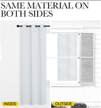 NICETOWN Room Darkening Draperies Curtains Panels, 2 Panels, 29 by 40, Window - Image 6