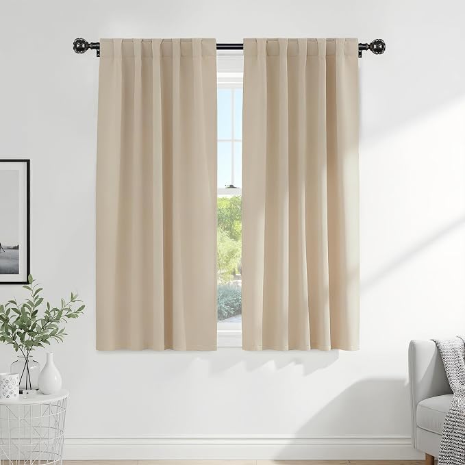 PONY DANCE Beige Window Treatments by PONYDANCE