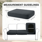 hyha 8Pcs Patio Cushion Covers, Stretch Outdoor Couch Cushion Covers, Washable - Image 2