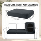 hyha 12Pcs Patio Cushion Covers, Stretch Outdoor Couch Cushion Covers, Washable - Image 2