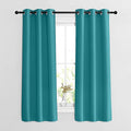 NICETOWN Peacock Teal Blackout Curtains 63 inches Long by NICETOWN