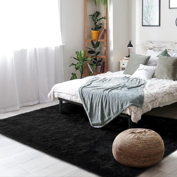 Amearea Shag Fluffy Area Rug for Bedroom Girls Living Room, Extra Soft and - Image 2