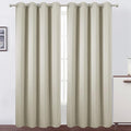 LEMOMO Light Beige Thermal Blackout Curtains/52 x 108 Inch/Set of 2 Panels Room by Lemomo