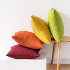 MIULEE Pack of 4 Decorative Outdoor Throw Pillow Covers Linen Waterproof Pillow - Image 6
