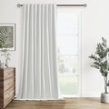 Guken White 100% Blackout Linen Curtains 60 Inch Wide by 108 Inch by Guken