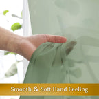 Aiyufeng Sage Green Curtains Sheer - Image 2