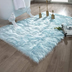 Ashler faux fur rug, Fluffy Shaggy Area Rug Ultra Soft 3 x 5 Feet Rectangle Fur - Image 4