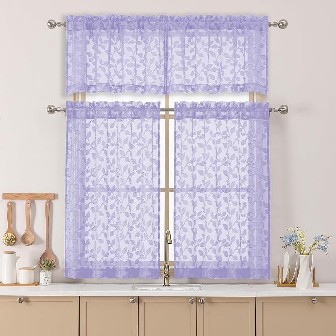 Chyhomenyc Light Purple Sheer Valances - Image 2