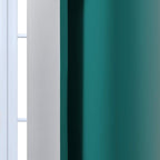 Yakamok 84 Inch Length Teal and Greyish White Light Blocking Gradient Color - Image 7