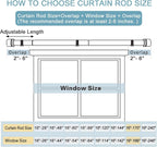 Byondeth Curtain Rods for Windows 16 to 170 Inches Adjustable Length 1 Inch - Image 4
