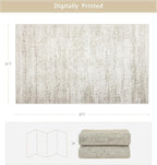 Washable Rugs 3x5 Area Rugs for Living Room, Bedroom- Non Slip Vintage Entryway - Image 2