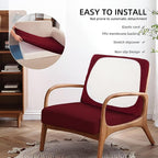 8Pcs Outdoor Cushion Covers, Patio Cushion Covers, Stretch Elastic Slipcovers - Image 5