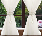 SUQ I OME 1 Pair of Luxury Pearl Beaded Magnetic Curtain Tieback and Holdback - Image 4