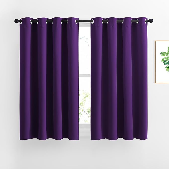 NICETOWN Royal Purple Room Darkening Curtain Panels by NICETOWN